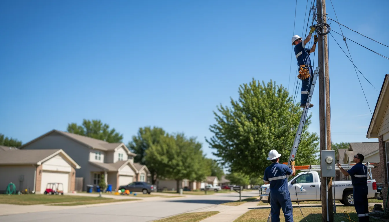 Residential electrician providing installation services in Valley Springs, AR